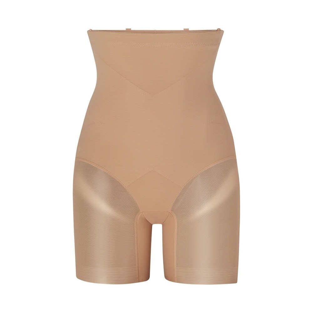 Honeylove SuperPower High-Waisted Shaping‎ Short Bodysuit 2X Beige